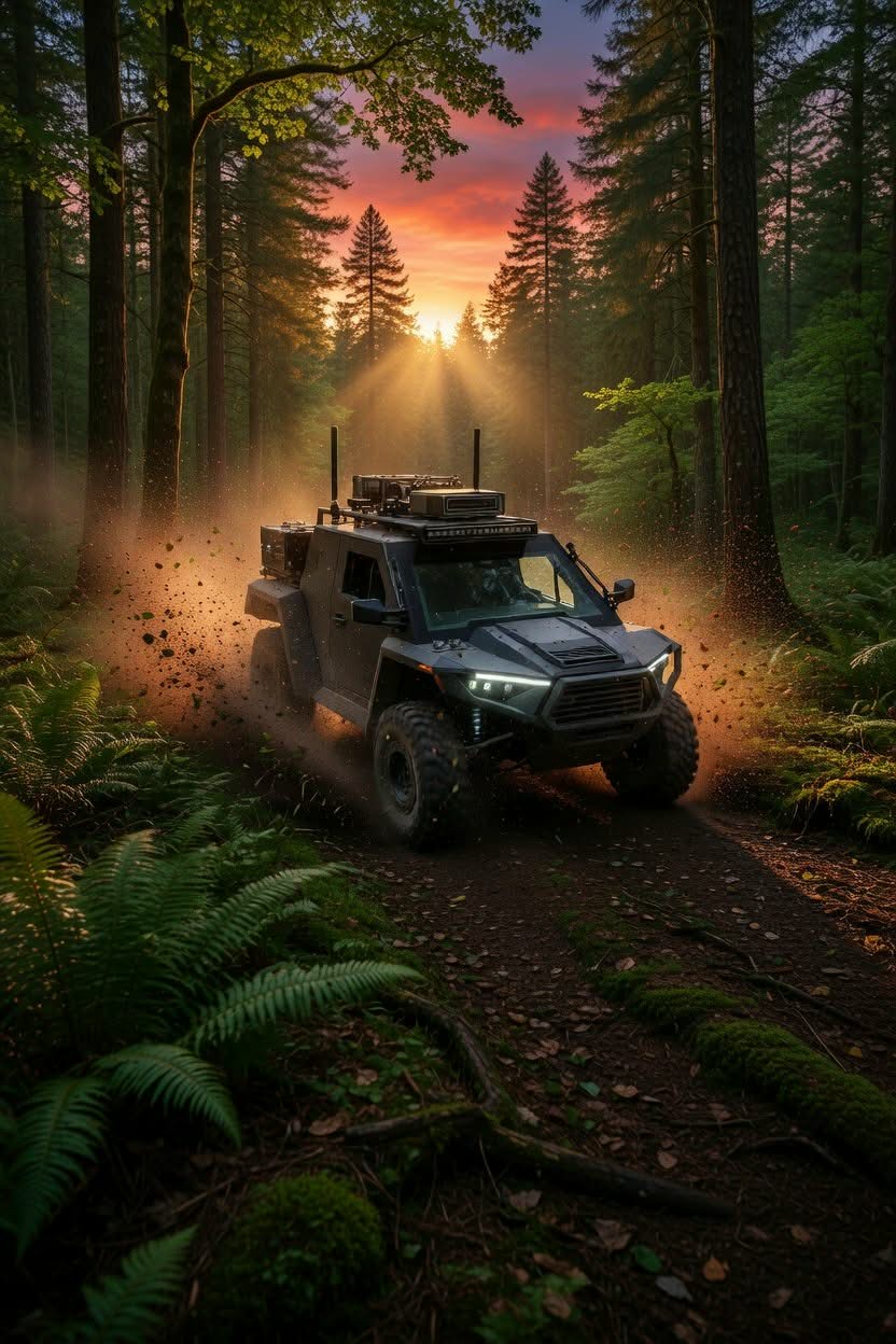 Autonomous tactical OHV — forest terrain