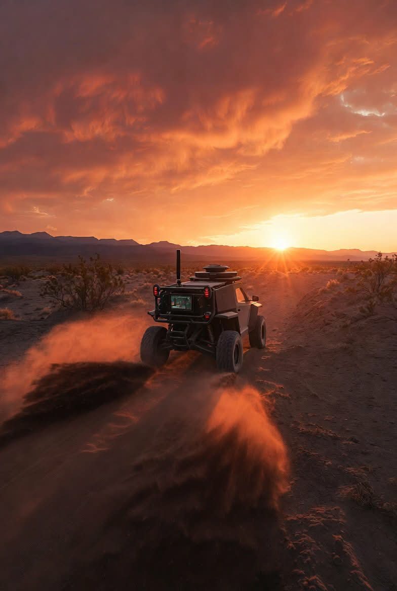 Autonomous UGV — Nevada desert proving ground